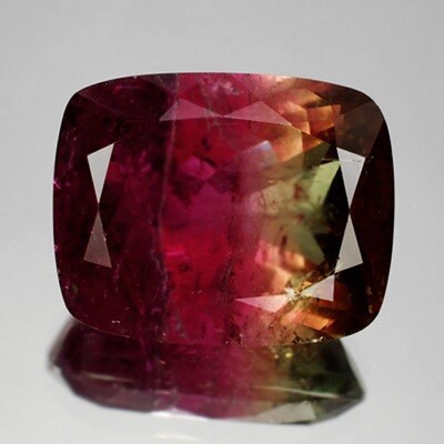 Rare! 27.40ct 20.5x16.5mm Antique-Cut Natural Unheated Watermelon Tourmaline