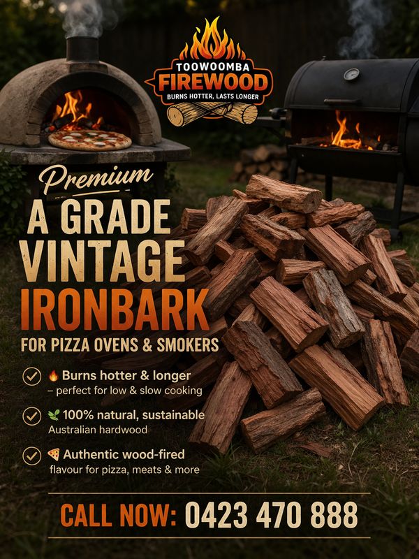 *COOKING FIREWOOD* - SMALLER CUT & VINTAGE AGED FOR PIZZA OVENS / SMOKER ETC.