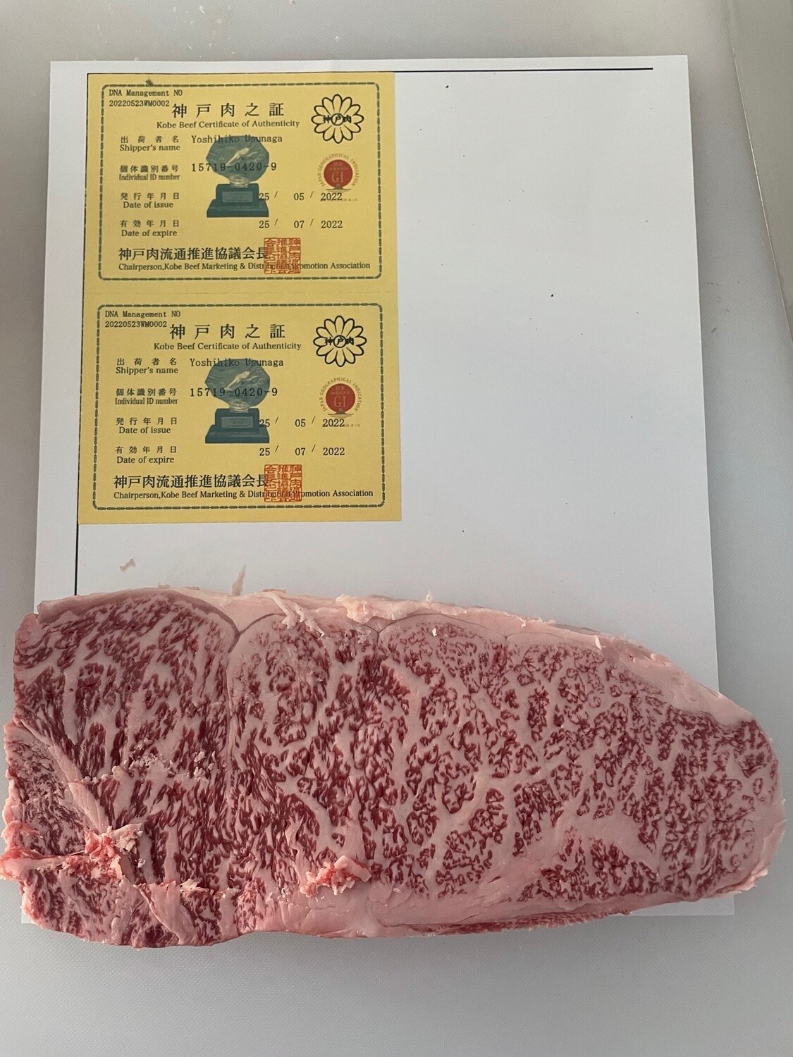 Kobe Beef A5 Strip Loin