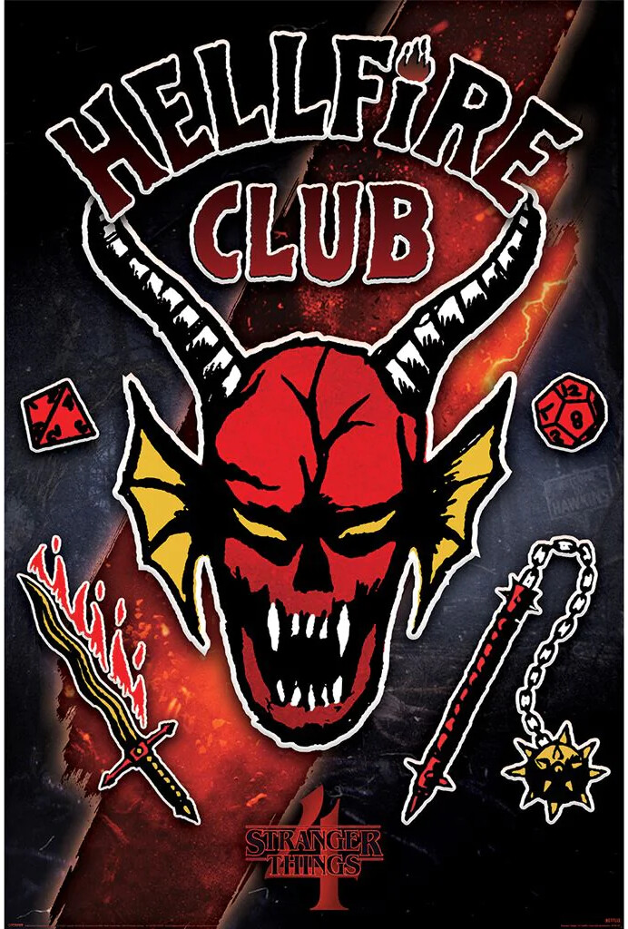 STRANGER THINGS 4 - Hellfire Club Emblem Rift