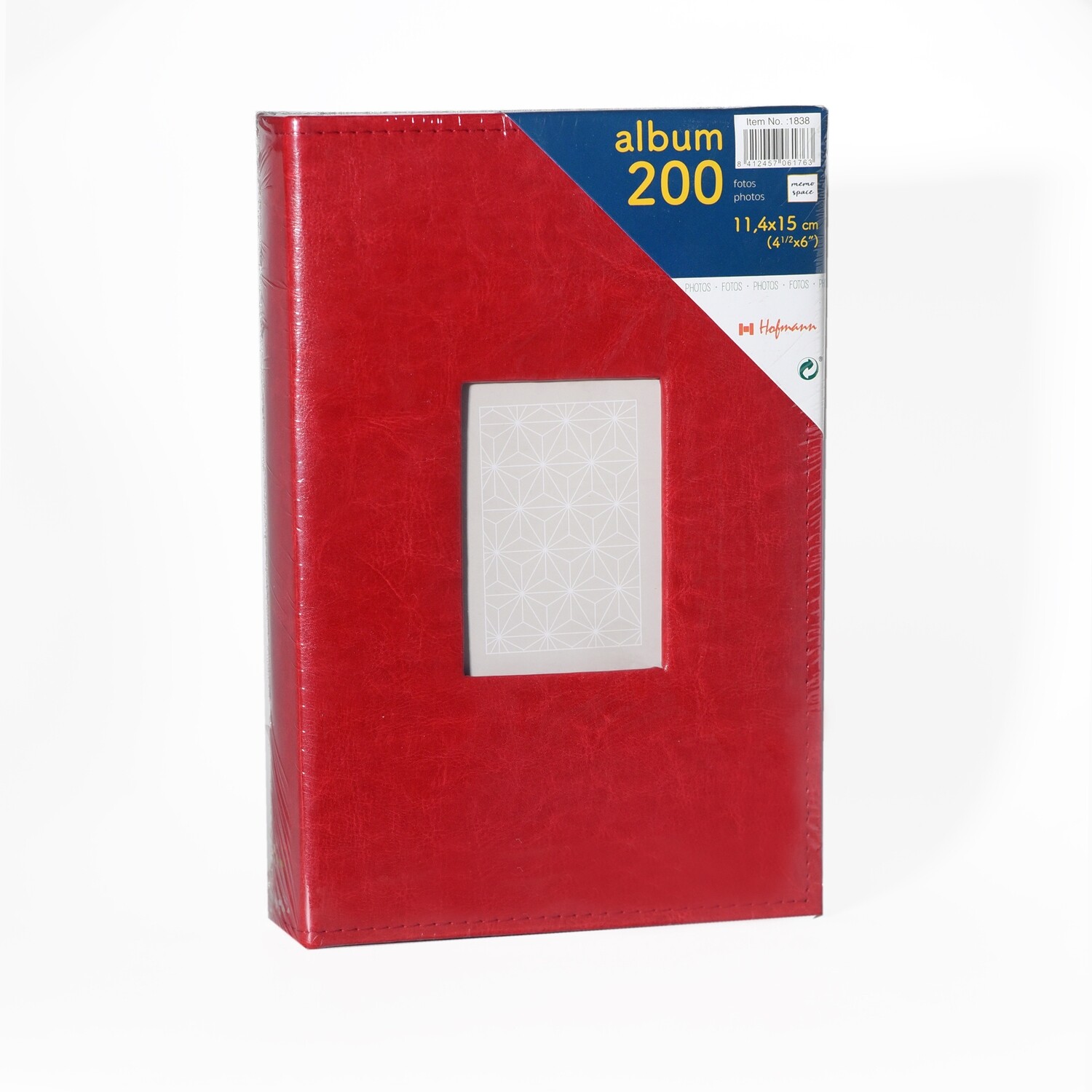 ΑΛΜΠΟΥΜ ΓΙΑ 200 ΦΩΤΟΓΡΑΦΙΕΣ 10x15cm ΕΞΩΦΥΛΛΟ ΔΕΡΜΑΤΙΝΗ ΚΟΚΚΙΝΗ 18384