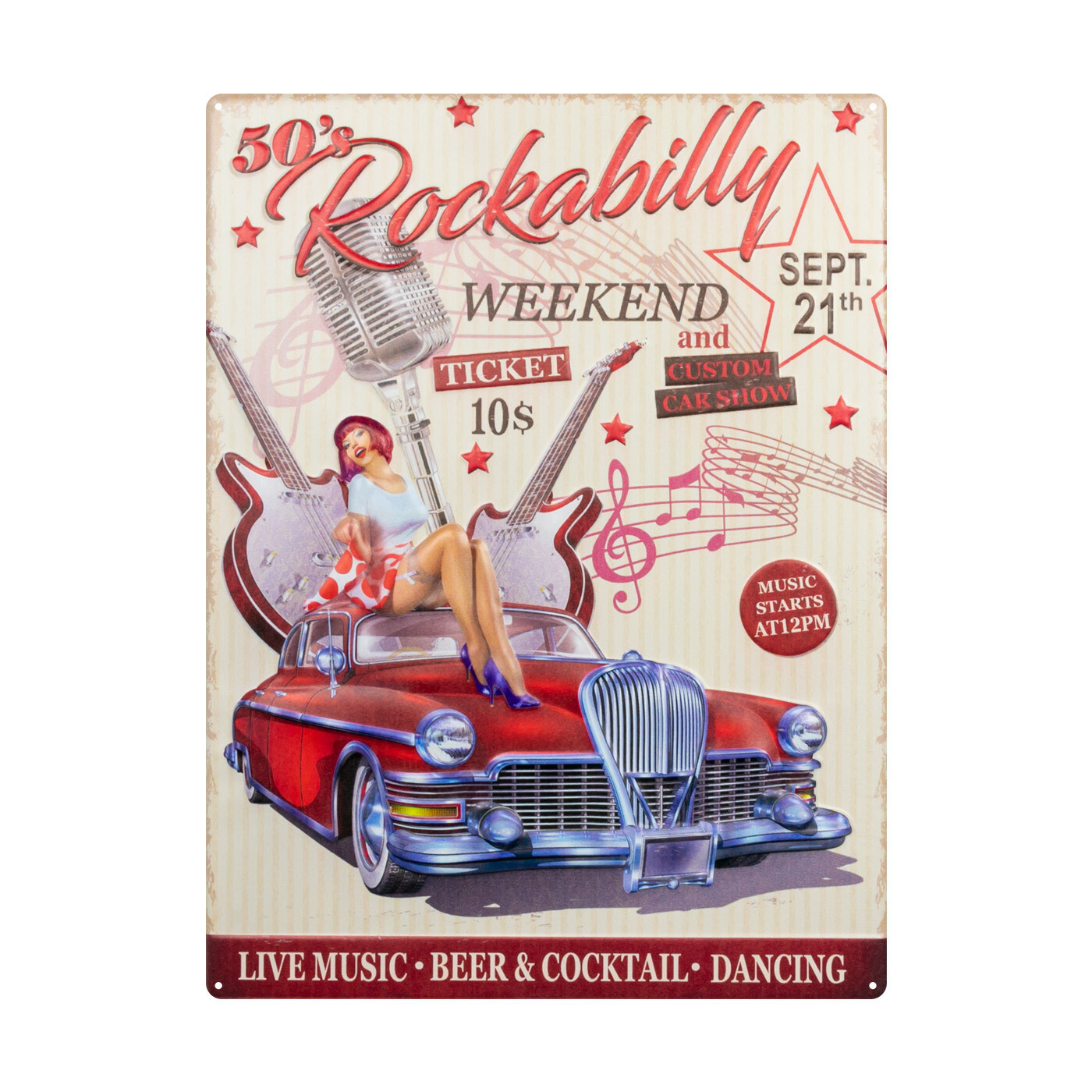 Διακοσμητικό χώρου από αλουμίνιο Rockabilly