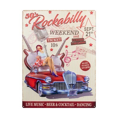 Διακοσμητικό χώρου από αλουμίνιο Rockabilly