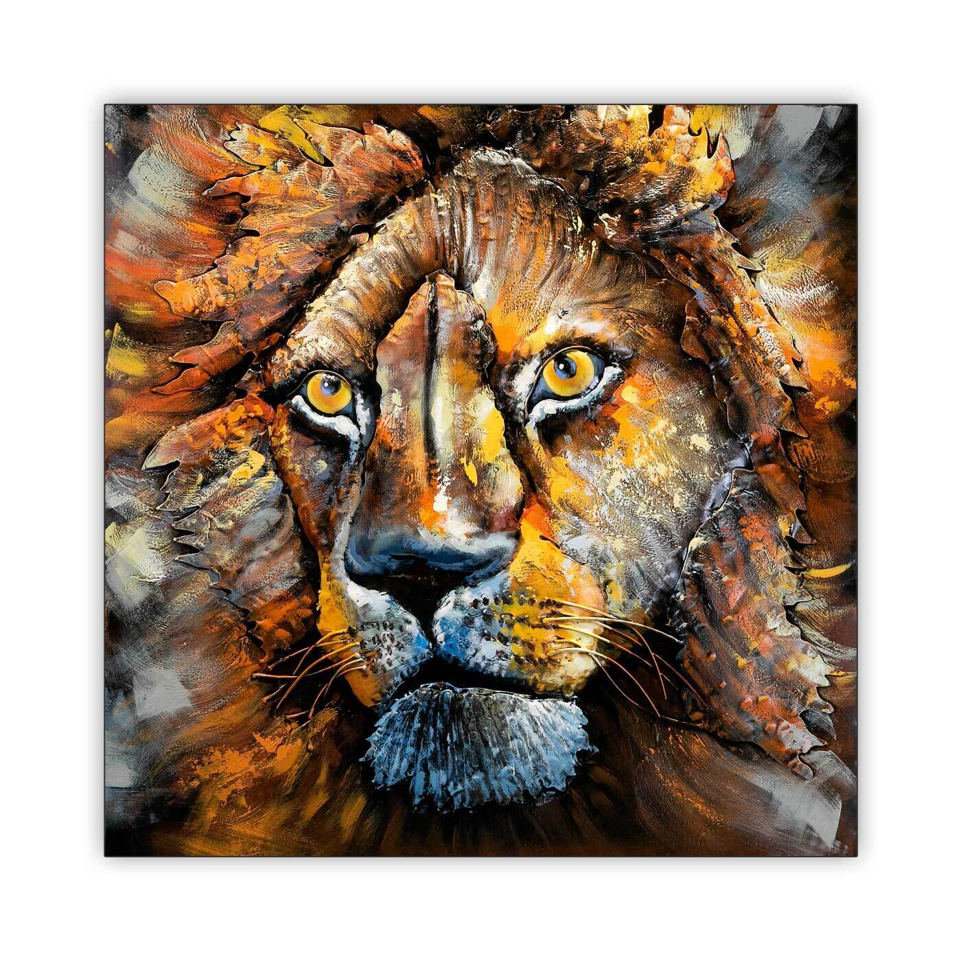 Διακοσμητικό χώρου από αλουμίνιο Lion Red
