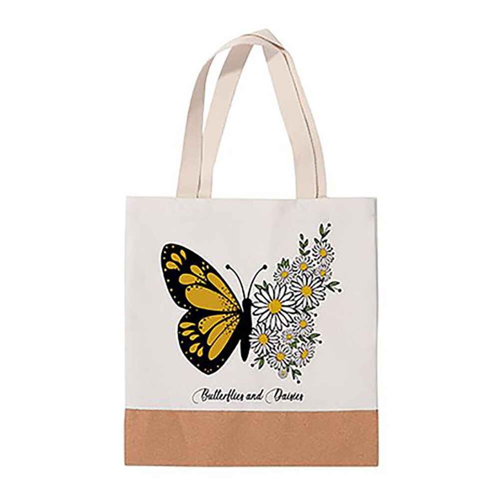 Shopping Bag λινή με φελλό 36x39cm