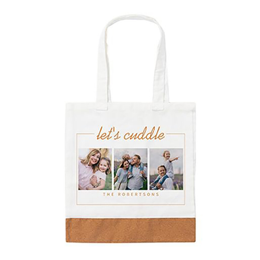 Shopping Bag καμβάς με φελλό 36x39cm