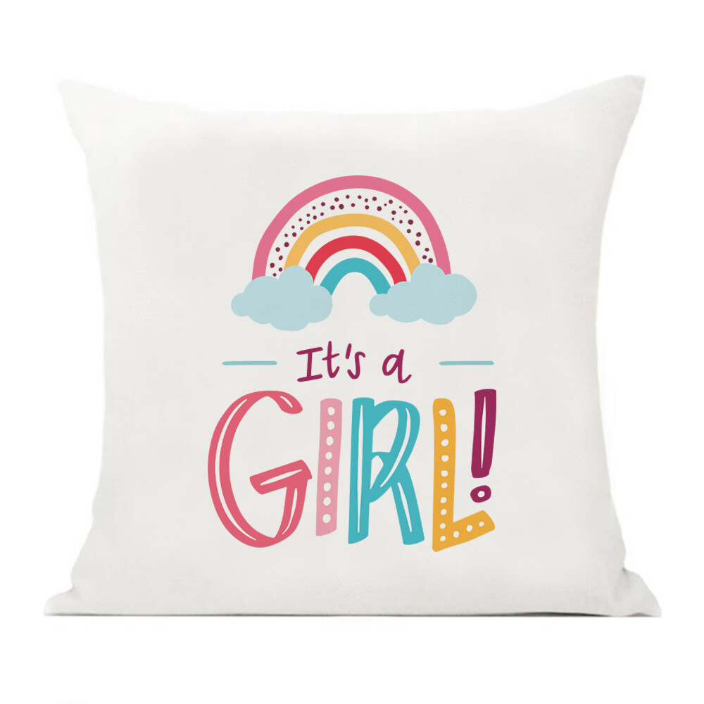 Μαξιλάρι &quot;It&#39;s a Girl&quot; (επιλογή υφάσματος/μεγέθους)