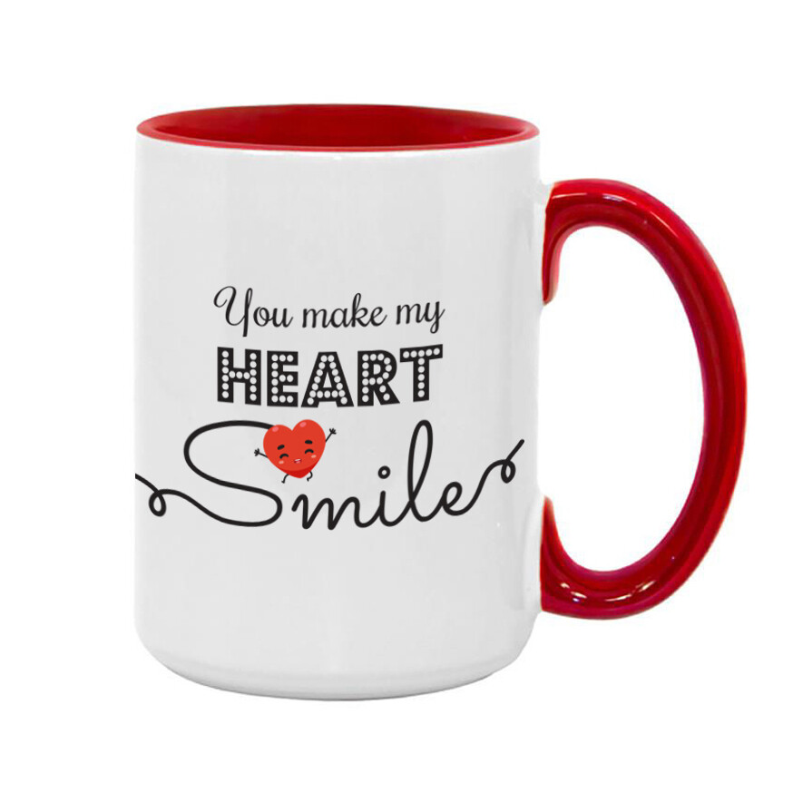 Κούπα &quot;Heart Smile&quot; (επιλογή μεγέθους/χρώματος)
