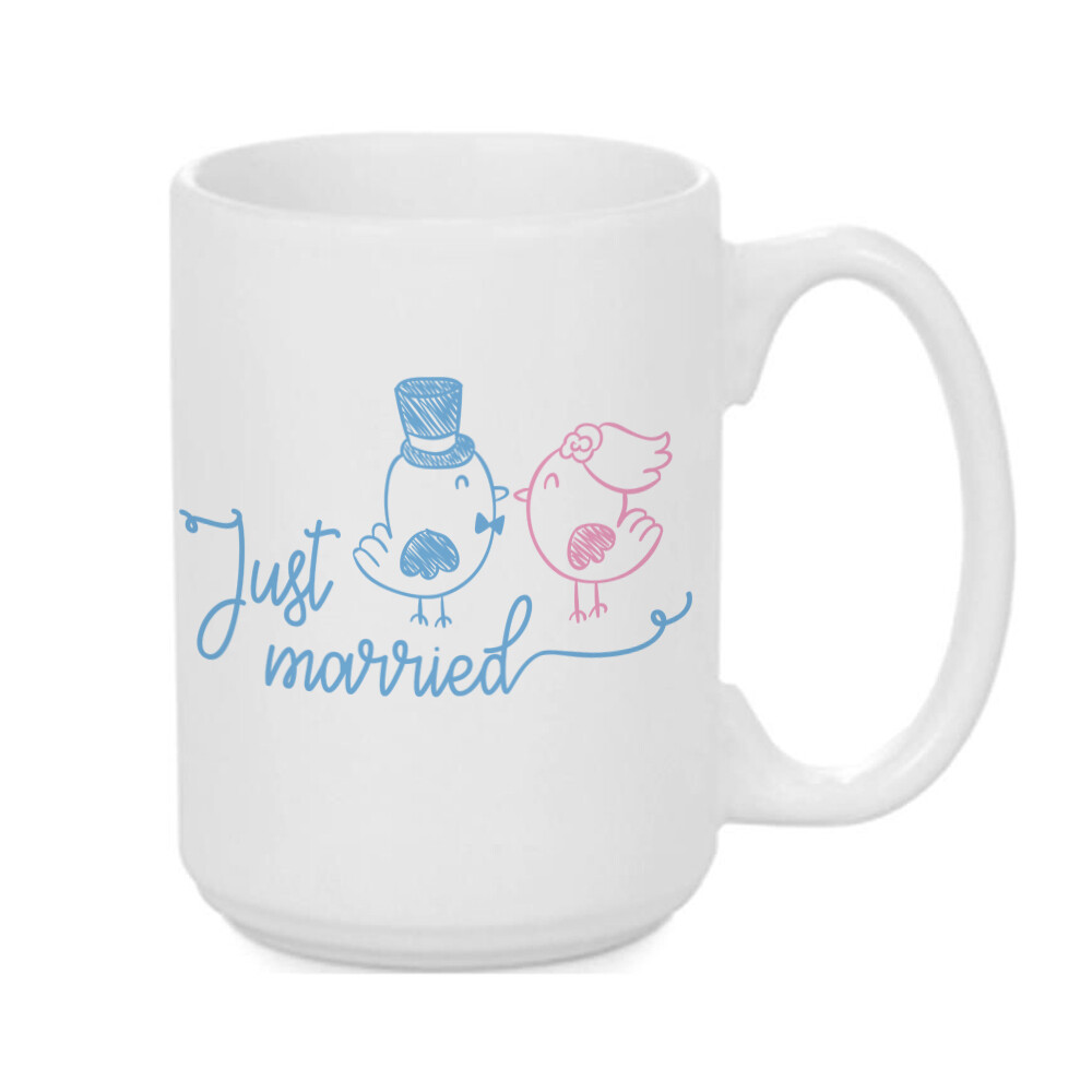 Κούπα &quot;Just Married&quot; (επιλογή χρώματος)
