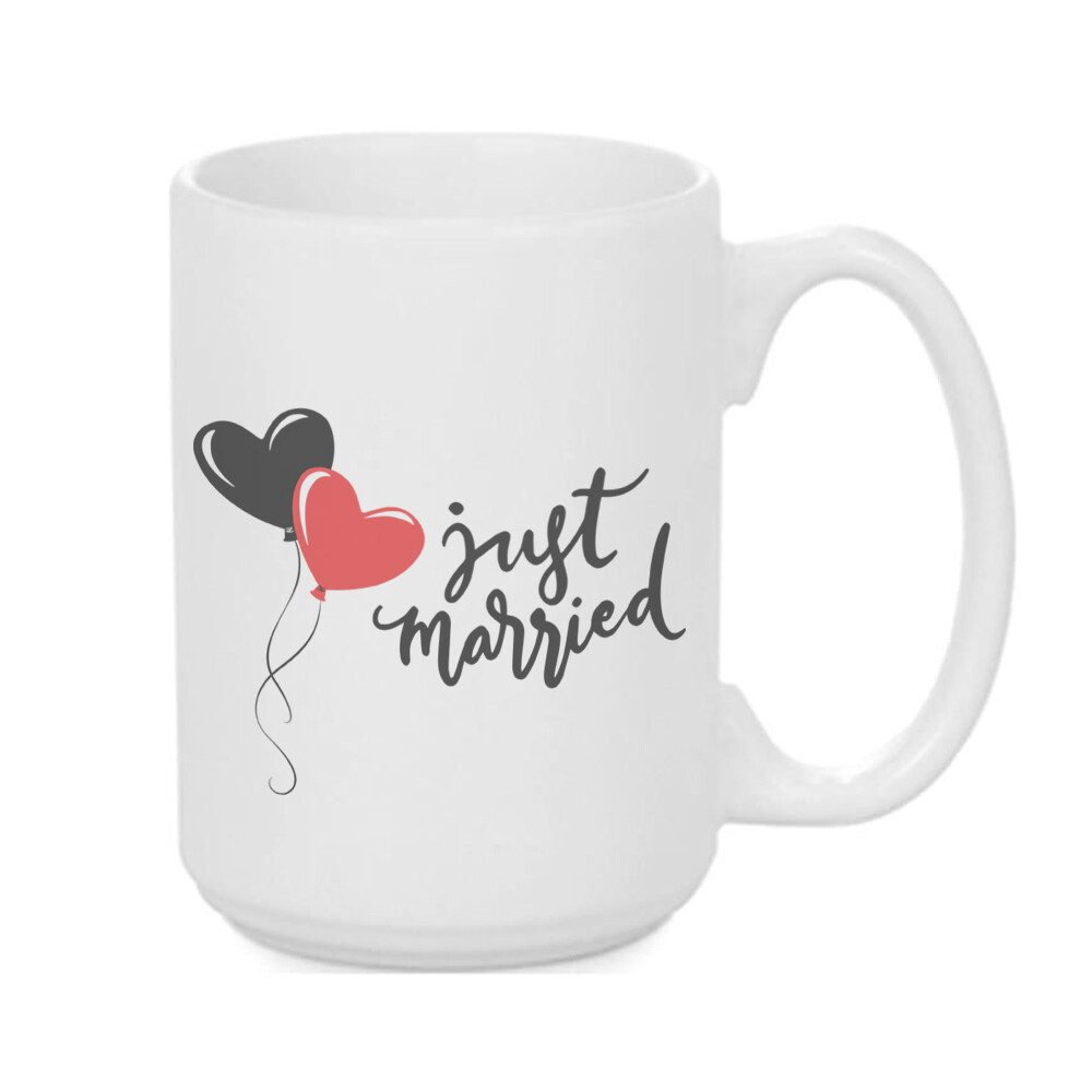 Κούπα &quot;Just Married&quot; (επιλογή μεγέθους/χρώματος)