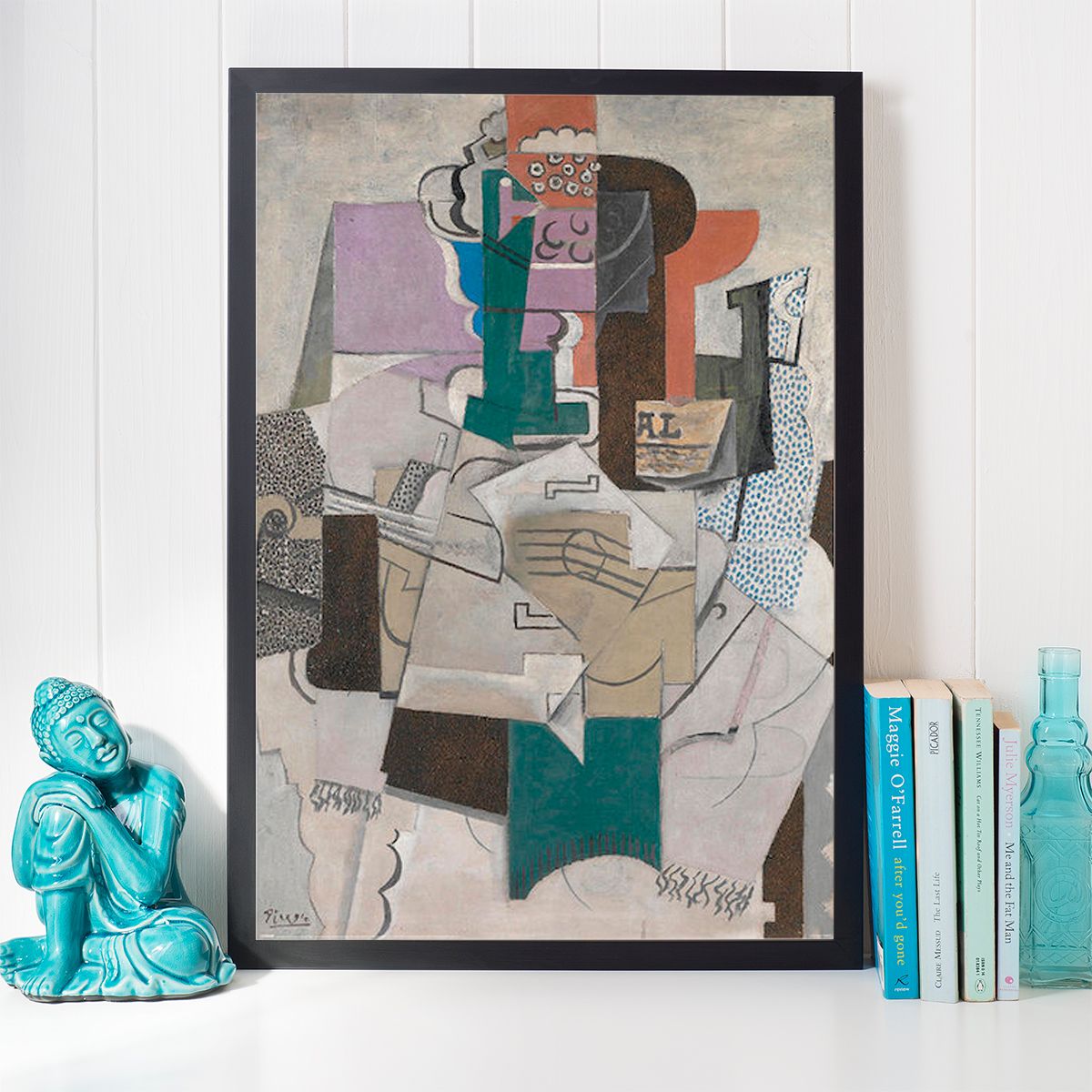PICASSO - fruit dish bottle and violin