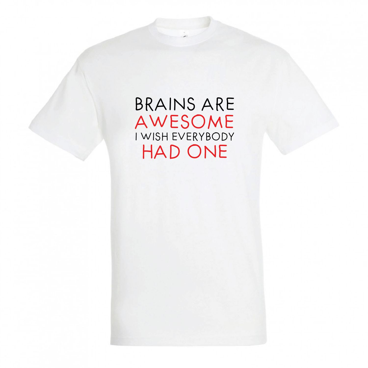 T-shirt &quot;Brains are Awesome&quot; 
(επιλογή μεγέθους/χρώματος)