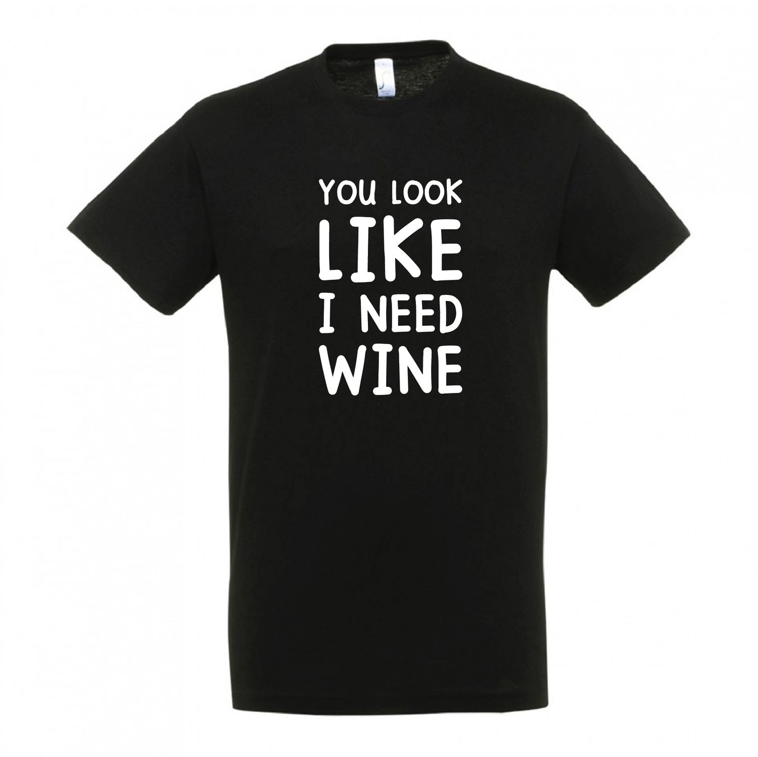 T-shirt &quot;I Need Wine&quot; 
(επιλογή μεγέθους/χρώματος)