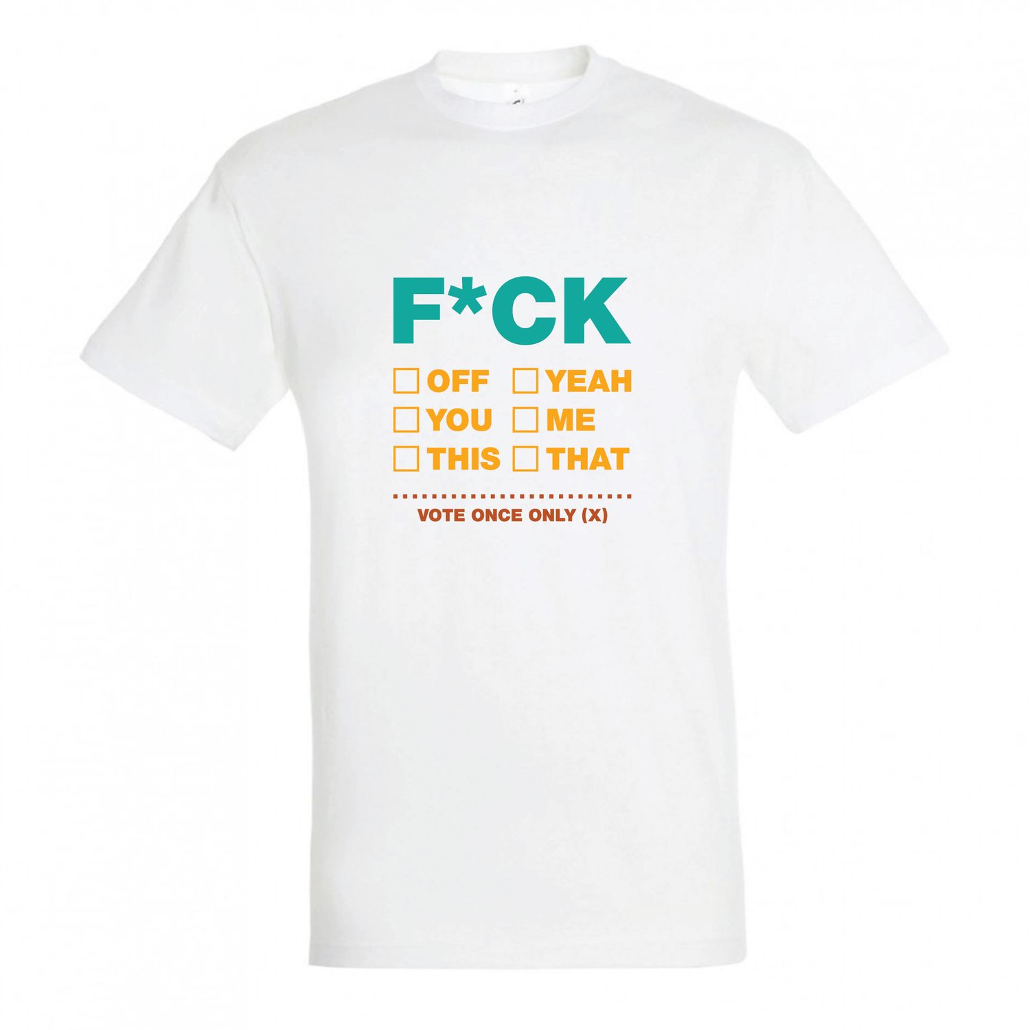T-shirt &quot;F*CK&quot; (επιλογή μεγέθους/χρώματος)