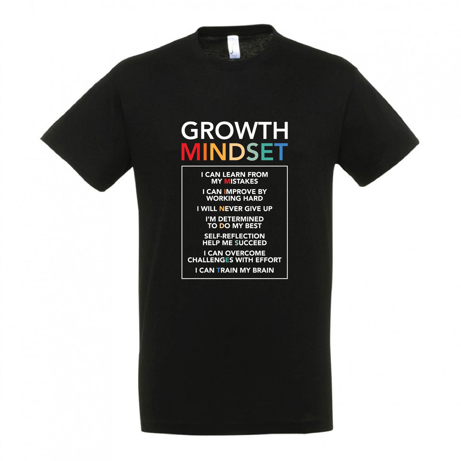 T-shirt &quot;Growth Mindset&quot; (επιλογή μεγέθους/χρώματος)
