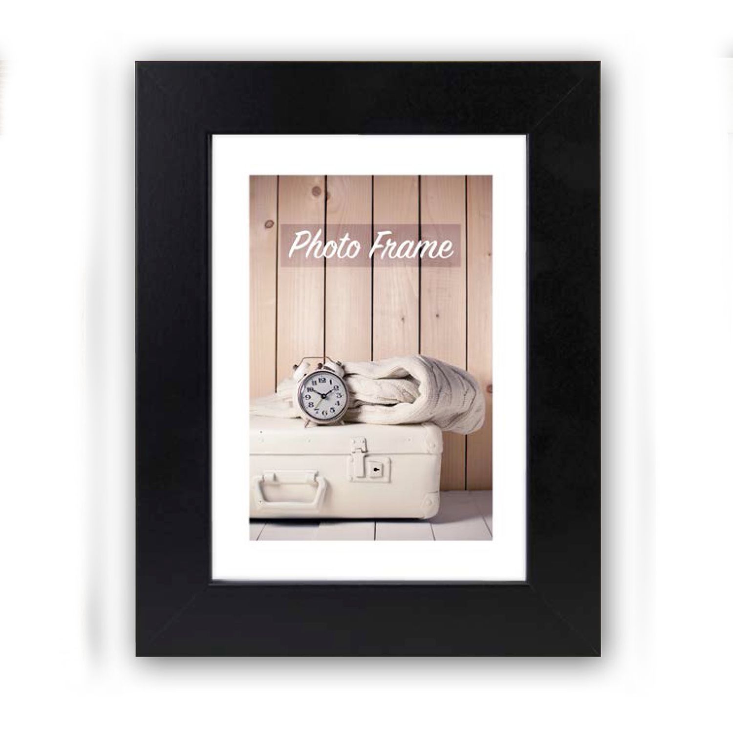 Κορνίζα Ξύλινη Μαύρη &quot;NELSON 1&quot; 30X30cm