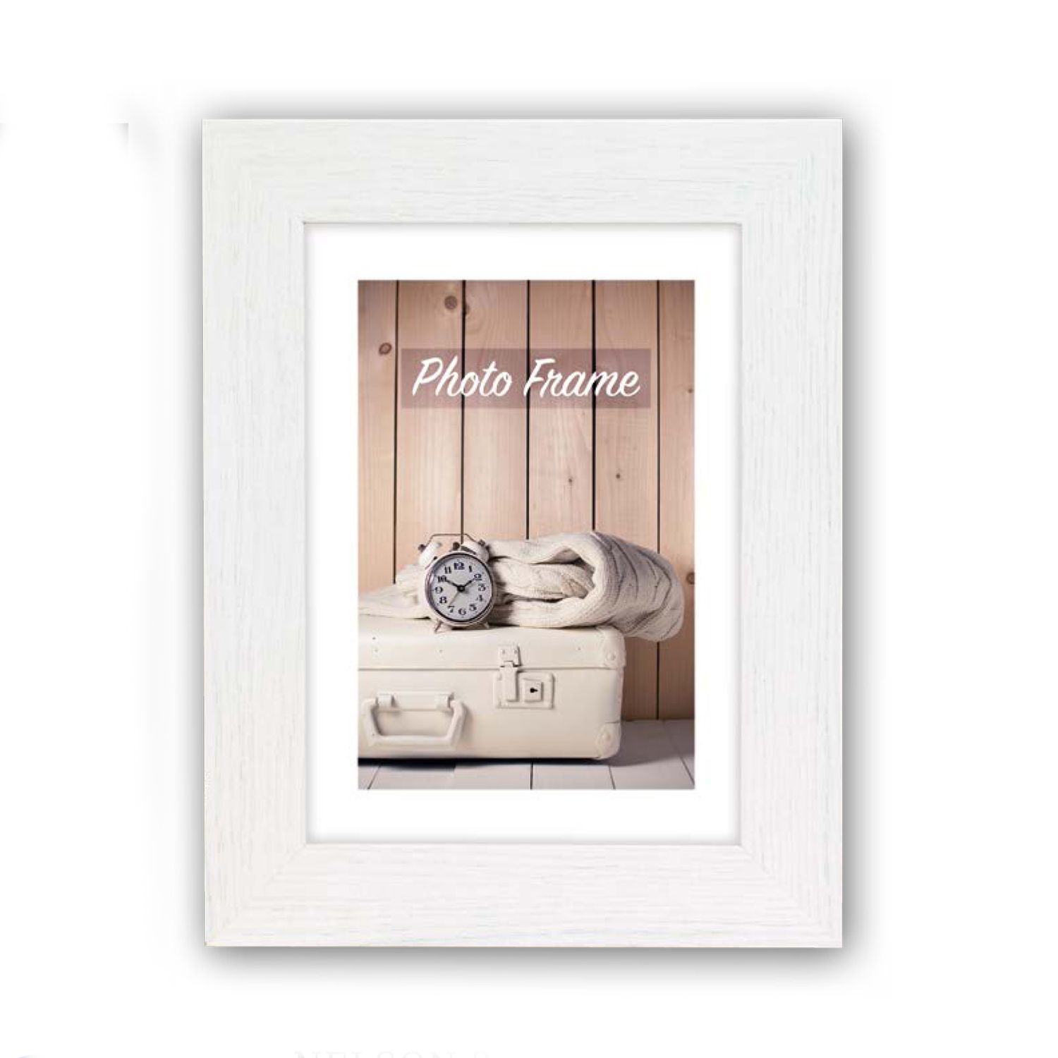 Κορνίζα Ξύλινη Λευκή &quot;NELSON 3&quot; 50X70cm