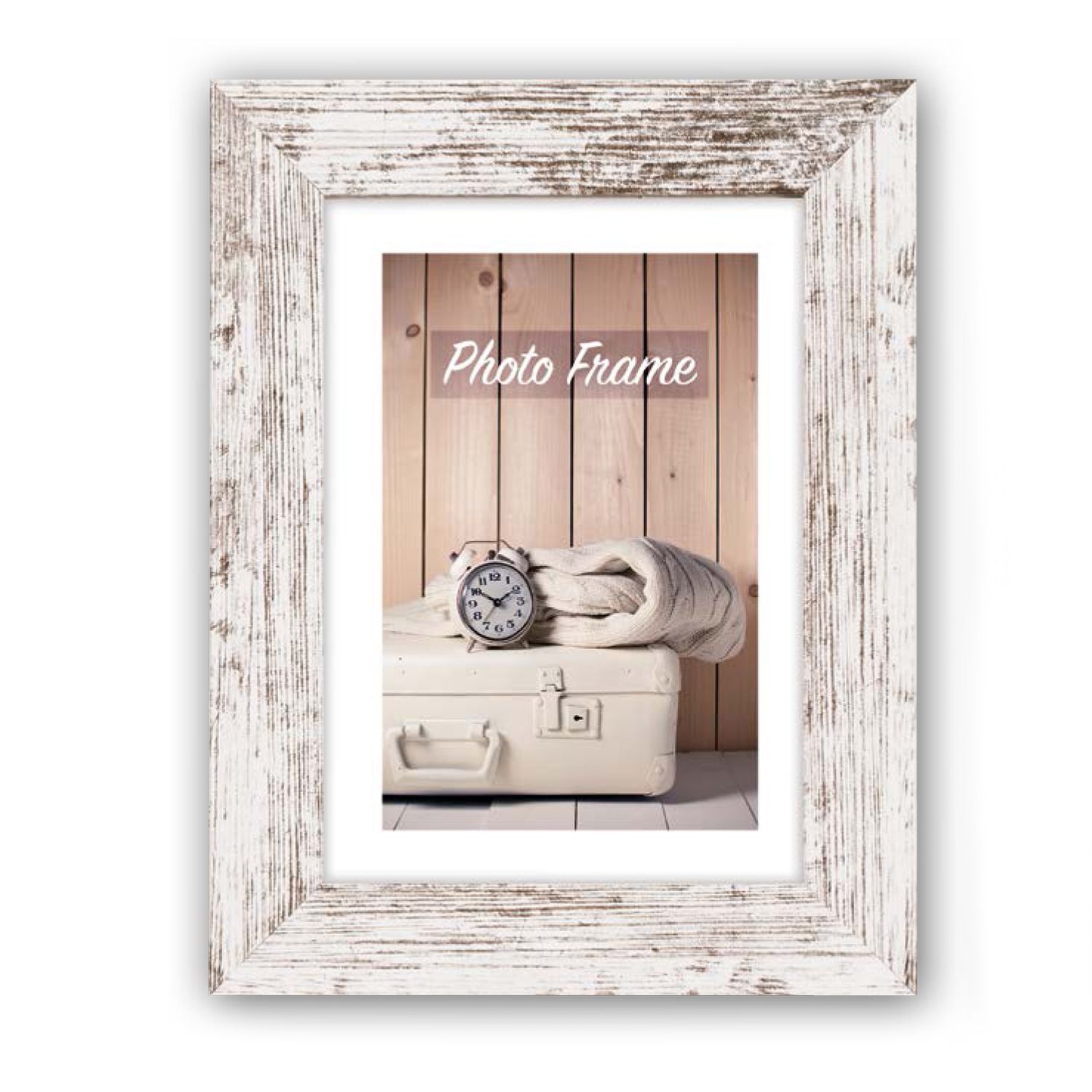 Κορνίζα Ξύλινη Λευκή Αντικέ &quot;NELSON 6&quot; 50Χ70cm