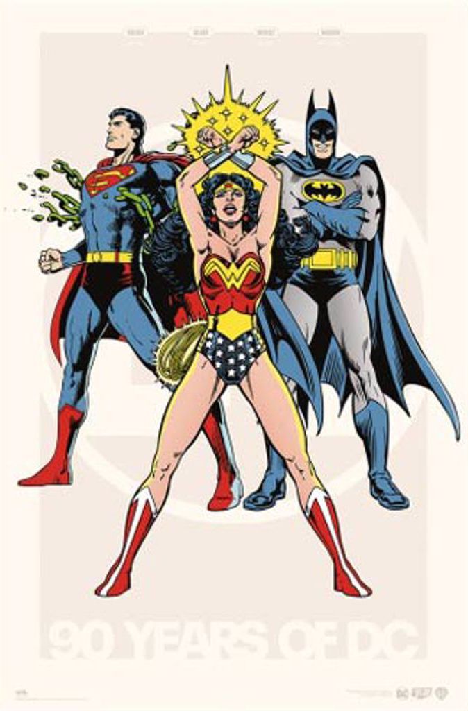 Poster DC Comics 90th Anniversary