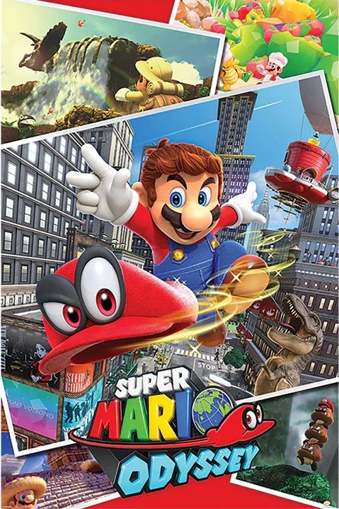Super Mario Odyssey Collage