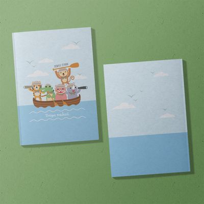 Βιβλίο Ευχών &#39;&#39; Animal Boat&#39;&#39; (Επιλογή μεγέθους )