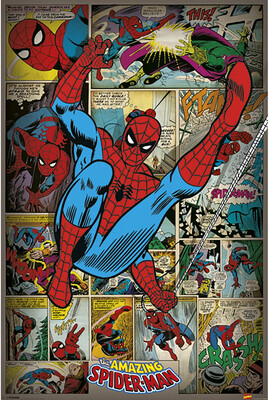 Marvel Comics Spider-Man Retro 61×91,5cm PP32743 Marvel Comics Spider-Man Retro 61×91,5cm PP32743