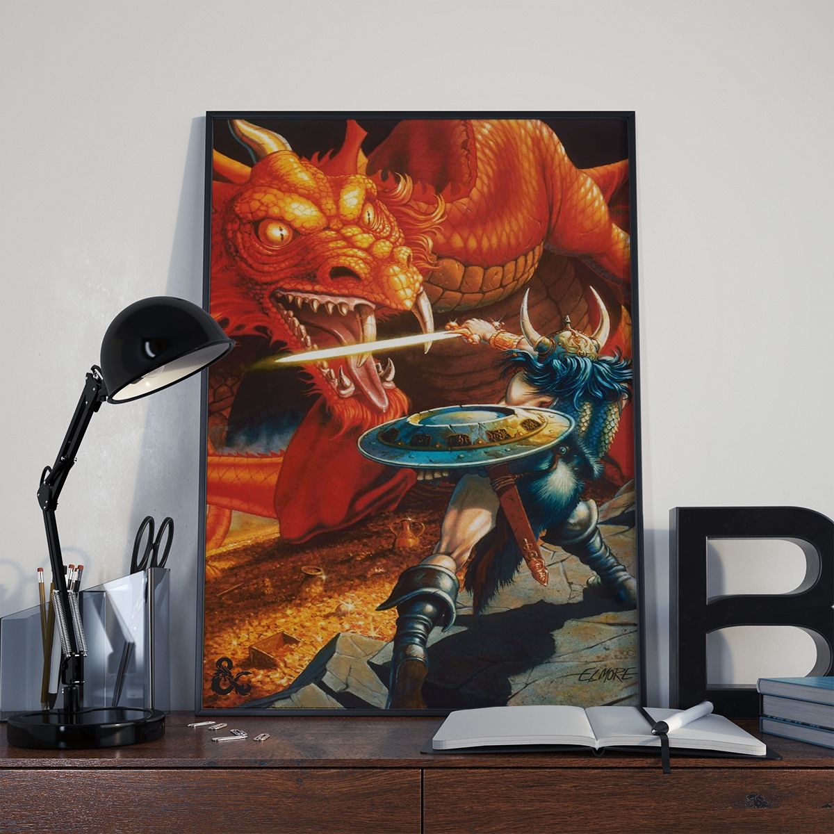 Dungeons &amp; Dragons Classic Red Dragon Battle 61×91,5cm PP35193