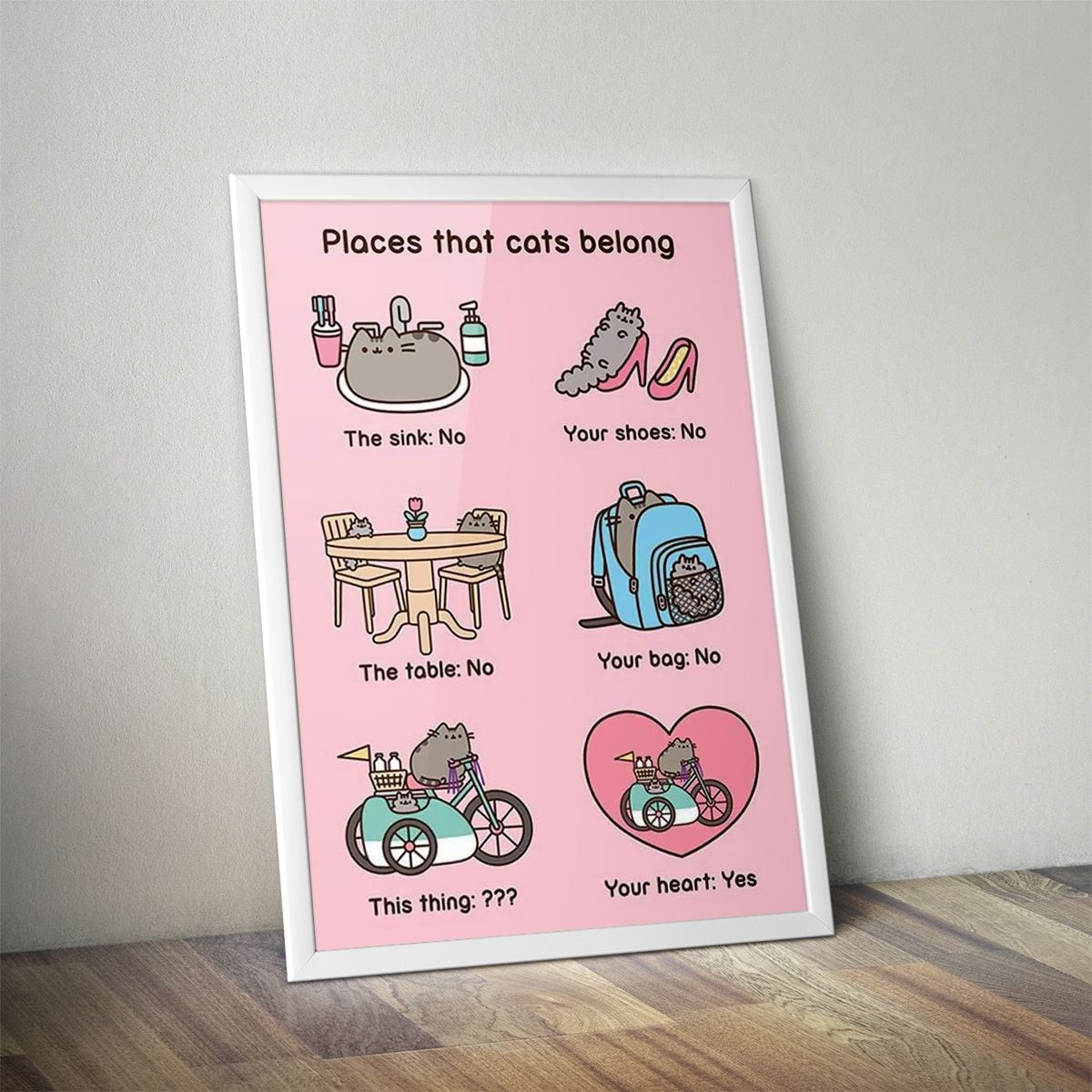 Pusheen Places Cats Belong 61×91,5cm PP34254