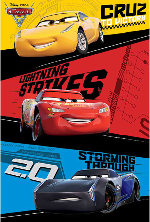 Cars 3 Trio 61×91,5cm PP34145
