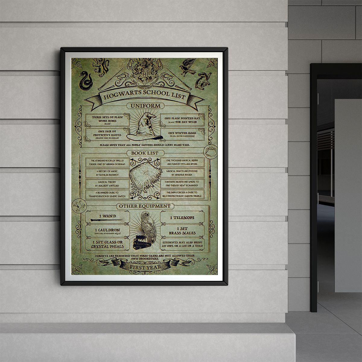 Harry Potter Hogwarts School List 61×91,5cm PP34102