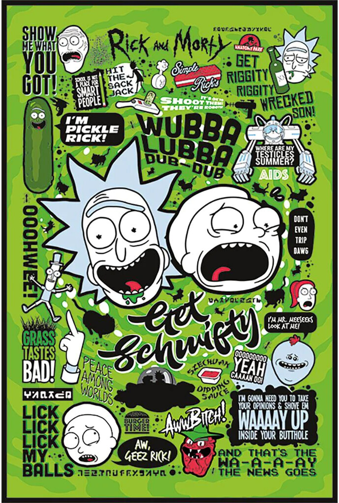 Rick and Morty Quotes 61×91,5cm PP34261