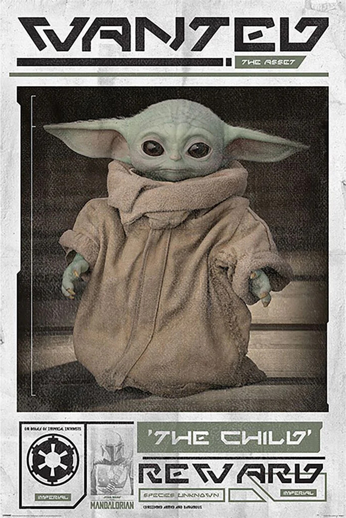 Star Wars The Mandalorian Wanted The Child 61×91,5cm PP34611