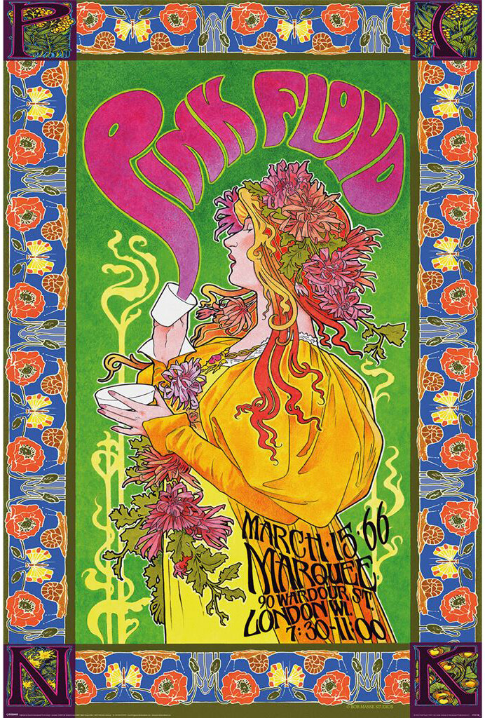 Pink Floyd Marquee 1966 – Bob Masse Art 61×91,5cm PP35188