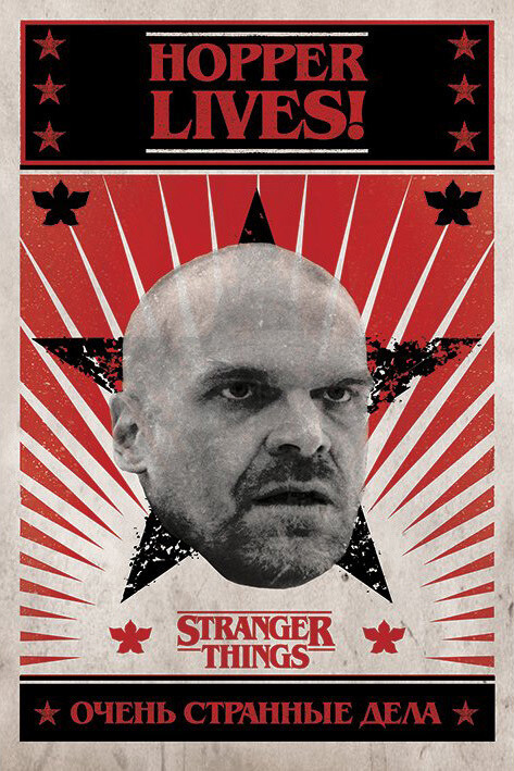 Stranger Things Hopper Lives 61×91,5cm PP34690