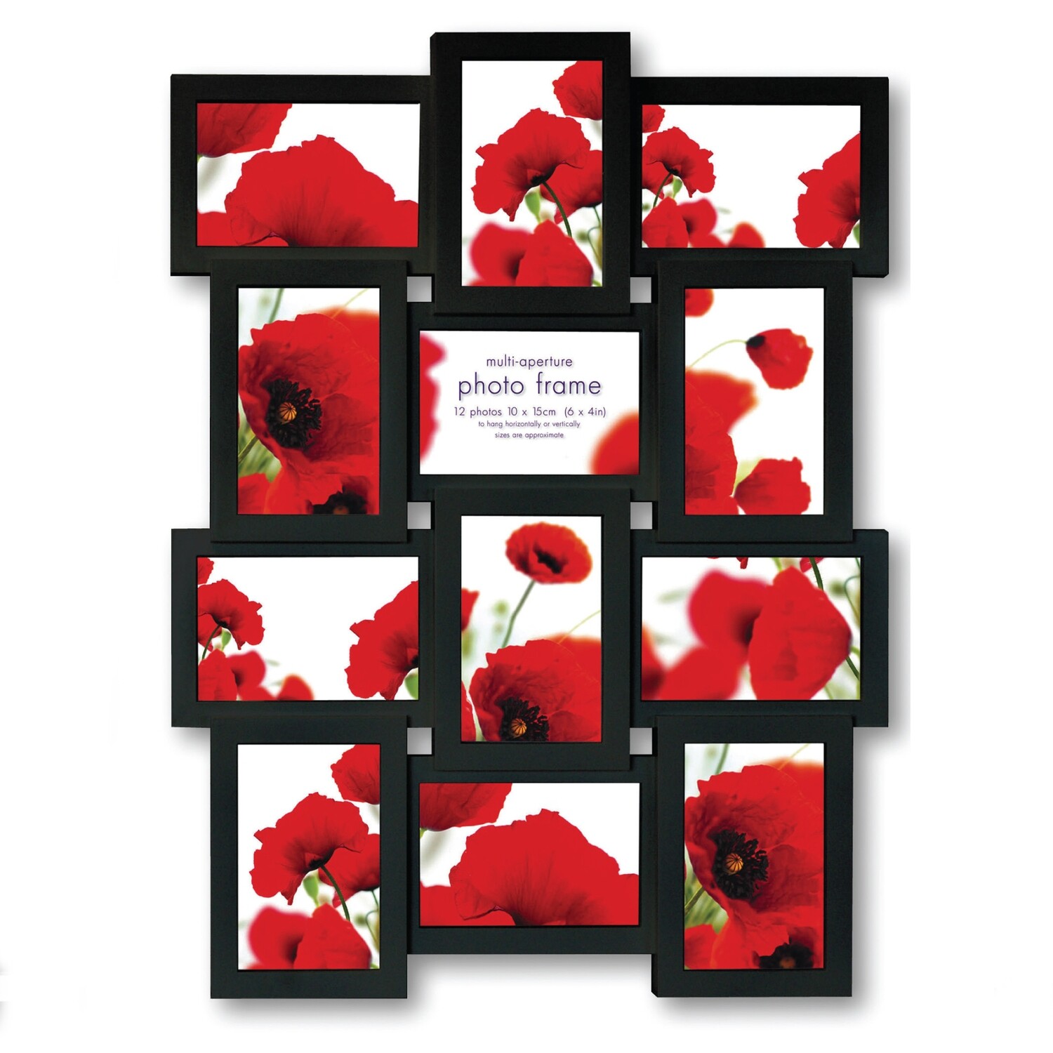 Πλαστική πολυκορνίζα Μαύρη PI02584 (45x58cm) (12-10x15)
