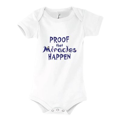 Κορμάκι "Proof Miracles Happen" (επιλογή μεγέθους/χρώματος)