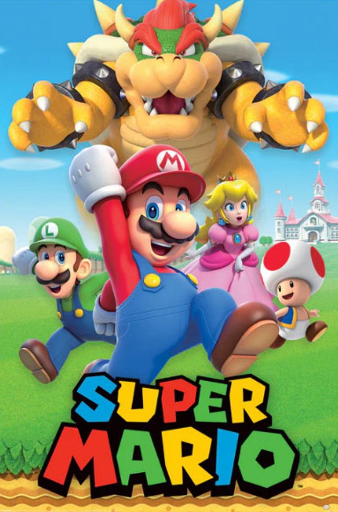 Super Mario Character Montage 61×91,5cm PP35311