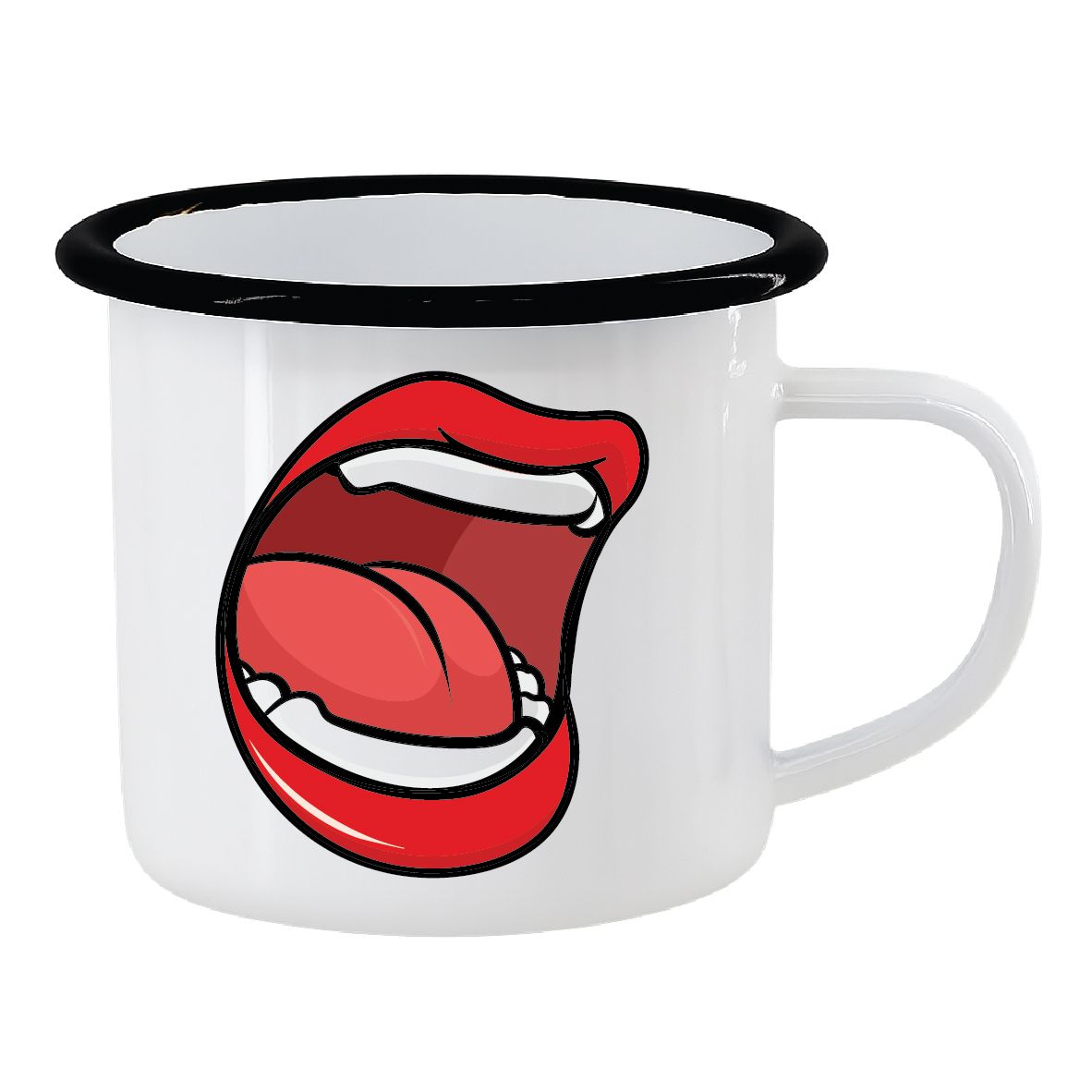 Εμαγιέ κούπα "Η κούπα μου μιλάει"