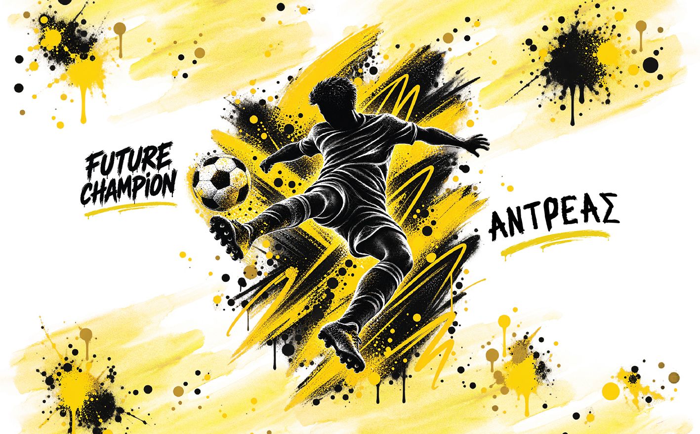Παιδικό Παγούρι "Future Champion" + Όνομα (με καλαμάκι)