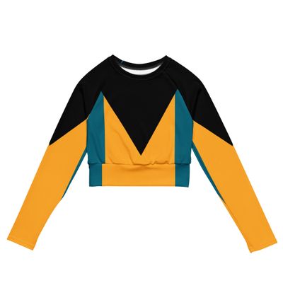 Bahamas long-sleeve crop top