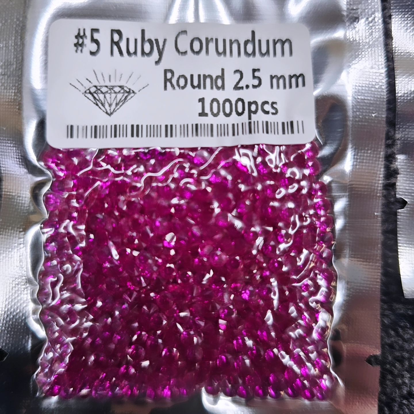 2.5mm gem cut rubies