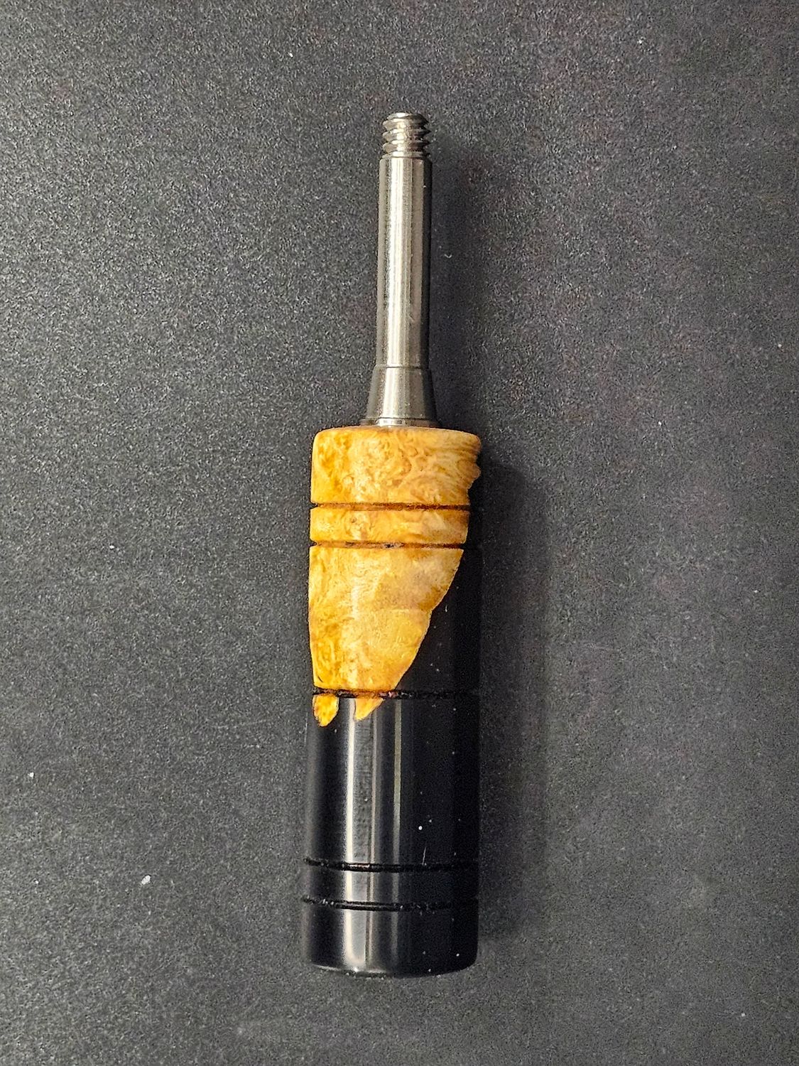 Black resin w/Burl handle
