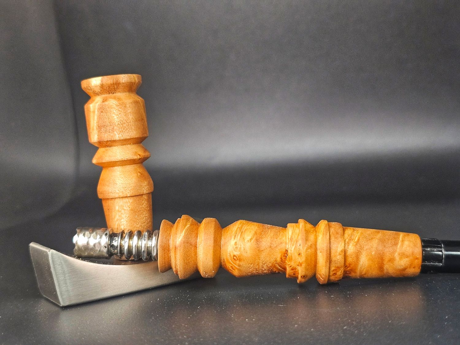 Maple Burl shorty stem/wpa set