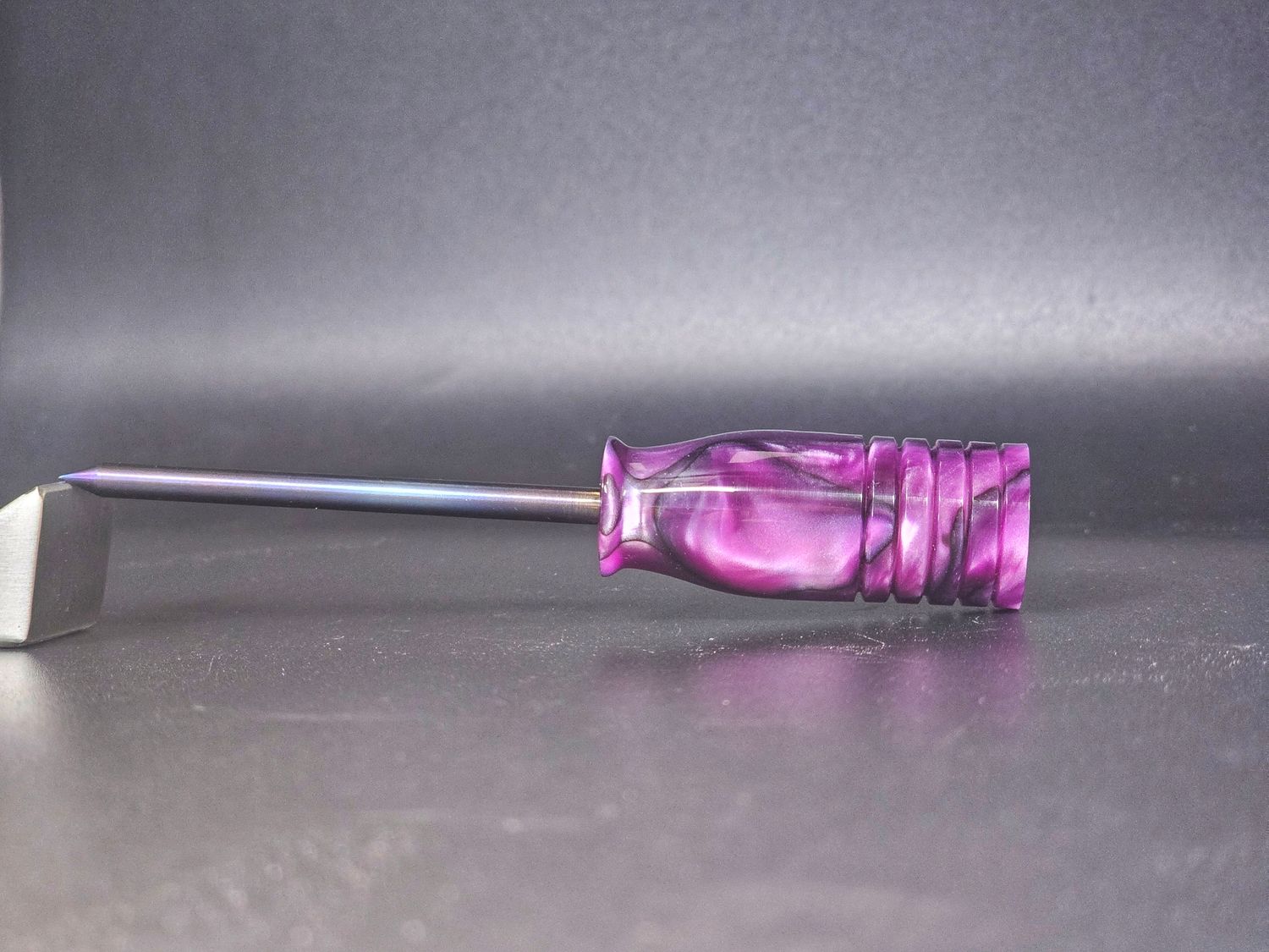 Purple resin poker