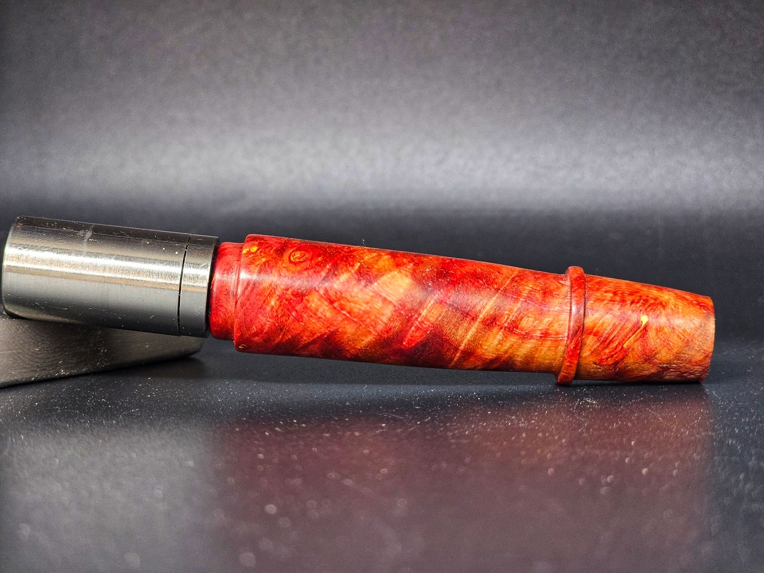 Dyed/stabilized box elder stem