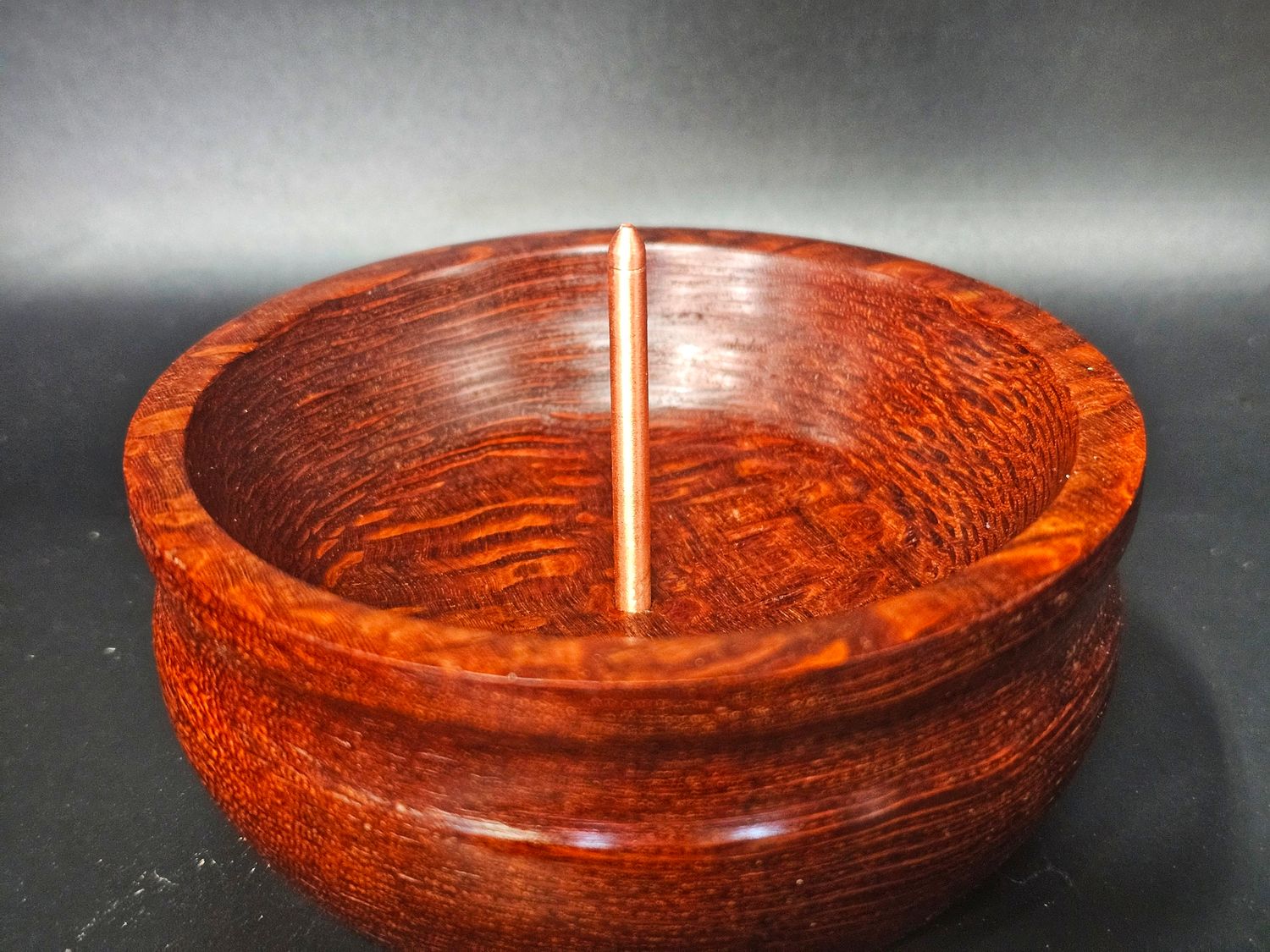 Leopard wood with brass spike