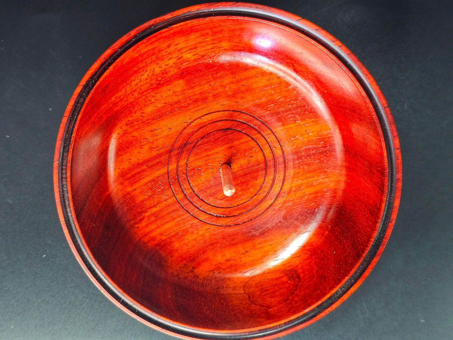 Padauk debowler w/ brass spike