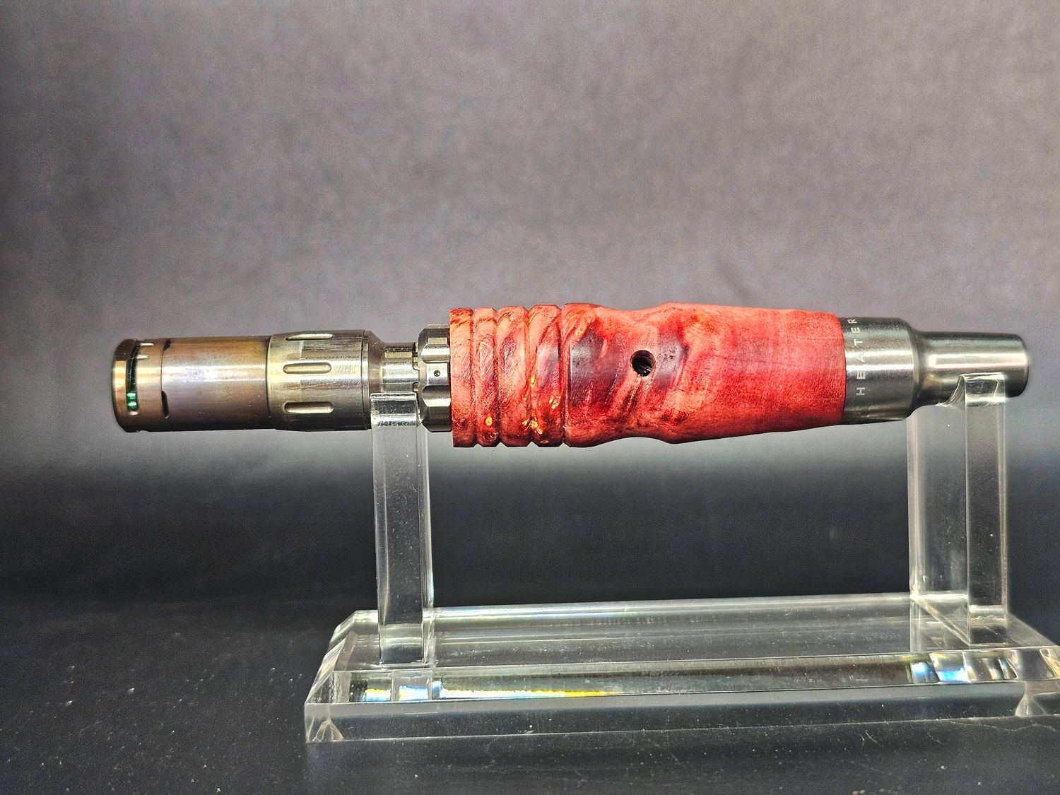 Box elder Burl red dyed/stabilized