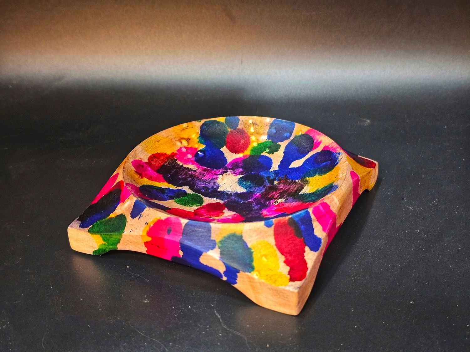 Birdseye maple with tiedye coloring