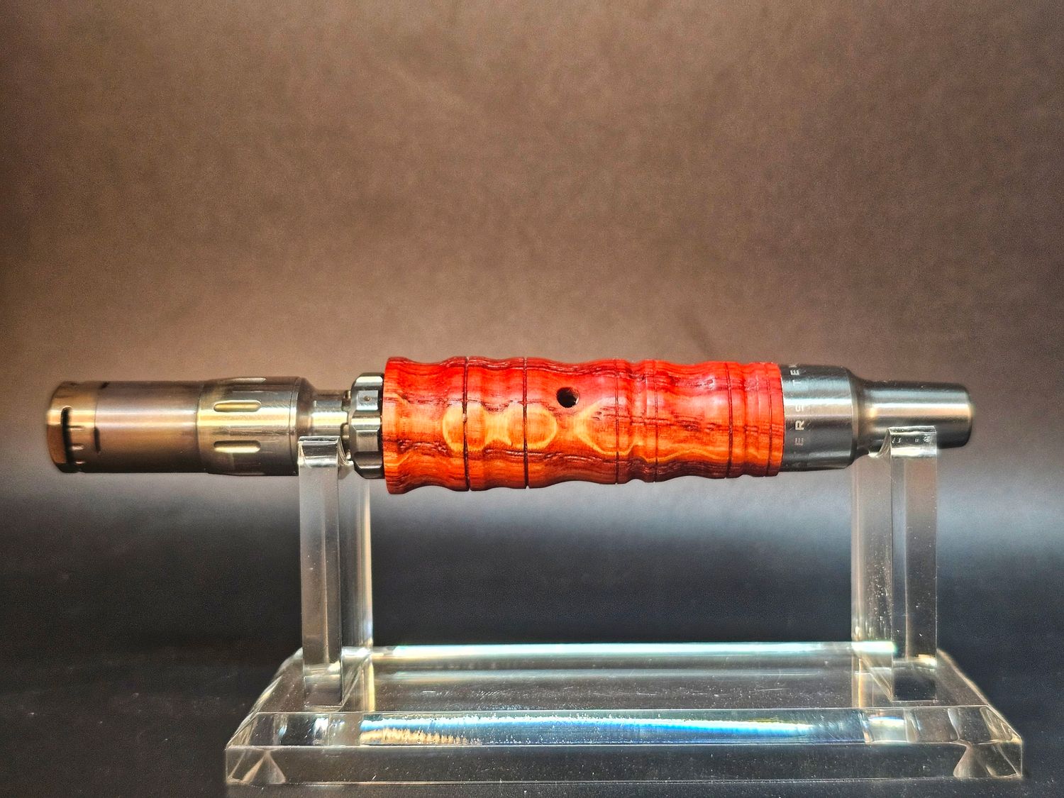Red dyed tiger oak 1